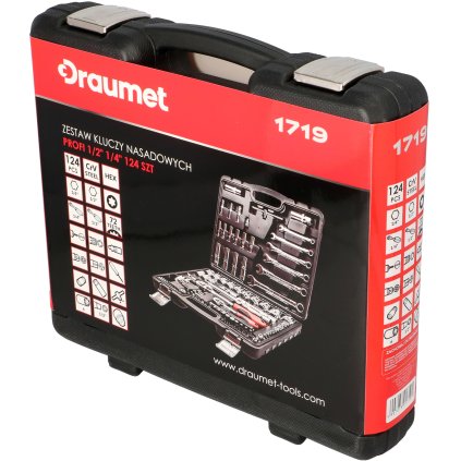 Gola sada 124ks. 1/2", 1/4" E1719