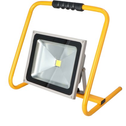Pracovný LED reflektor 30W - šedý - studená biela E4508