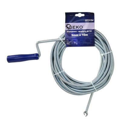 Krtko Flexibilná špirála na čistenie potrubia 9 mm x 10 m GEKO