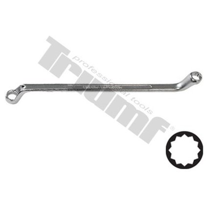 Kľúč očkový vyhnutý  CRV - standard, 6 x 7 mm TRIUMF T27556