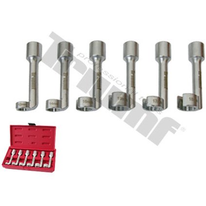 Sada 1/2" zahnutých prerezaných kľúčov 12 - 19 mm, 6 - dielna TRIUMF T26187