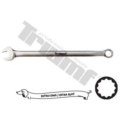 Extra dlhý kľúč očkoplochý 12 hran, 18x330mm  TRIUMF T29626