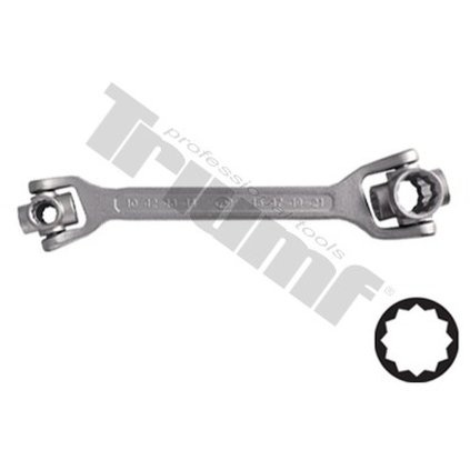 Univerzálny kľúč s rotačnými hlavicami 10 - 21 mm TRIUMF T1215