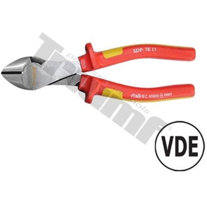 Kliešte štípacie bočné silové 180 mm, VDE TRIUMF T24573