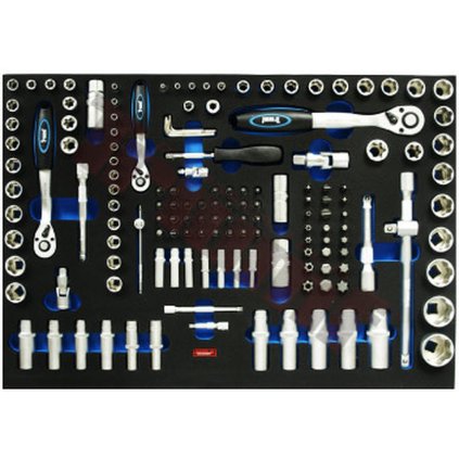 Modul gola sada 1/4" - 3/8" - 1/2"," ECONOMY", 181 - dielny TRIUMF T24599