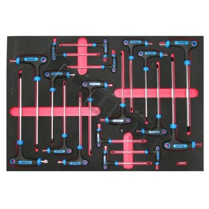 Modul T-kľúčov TORX, INBUS, 18 dielov TRIUMF T14534