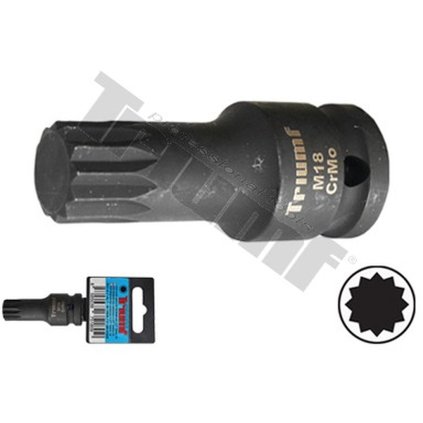Nástavec XZN M18 v 1/2" hlavici, dĺžka 60 mm TRIUMF T23828