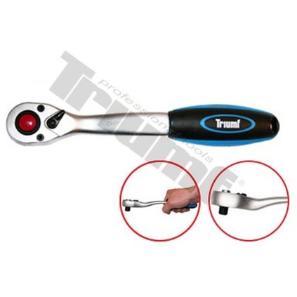 Račňa 72 zubová mierne vyhnutá, dvojkomp. rukoväť 1/2" TRIUMF T1202