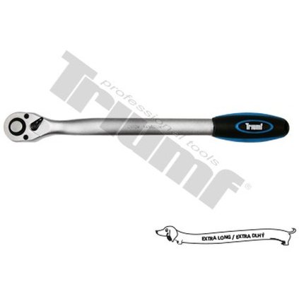 račňa 1/2" extra dlhá 390mm, 72 zubová. Dvojkomponentná rukoväť  TRIUMF T25567