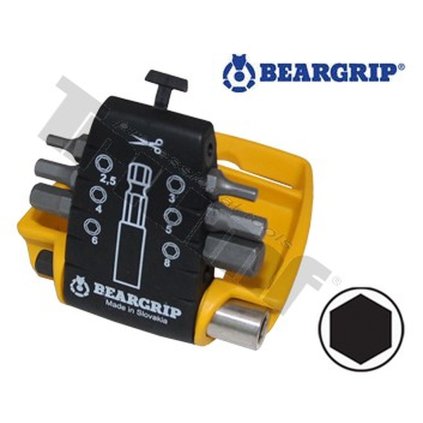 Sada bitov inbus + magn.držiak bitov "ClipPac", 7 - dielna TRIUMF T30547