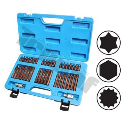 Kombinovaná sada bitov Torx, Inbus, XZN, 40 - dielna TRIUMF T130