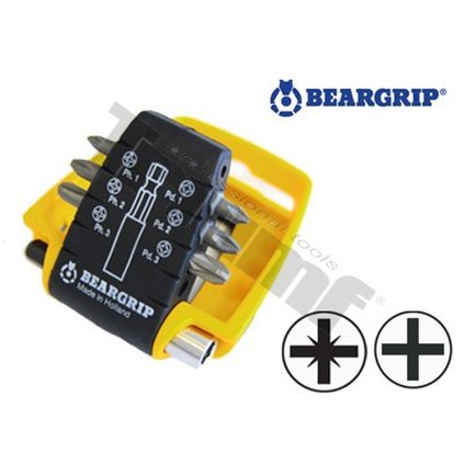 Sada bitov PH1,2,3 a PD 1,2,3 + magn.držiak bitov "ClipPac", 7 - dielna TRIUMF T30330