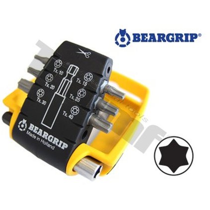 Sada bitov Torx + magnetický držiak bitov "ClipPac", 7 - dielna TRIUMF T30380