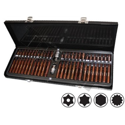 Sada bitov inbus, torx, XZN 54 dielna S2 pomedené prevedenie TRIUMF T23641