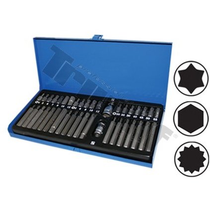 Kombinovaná sada bitov Torx, Inbus, XZN, 40 - dielna TRIUMF T828