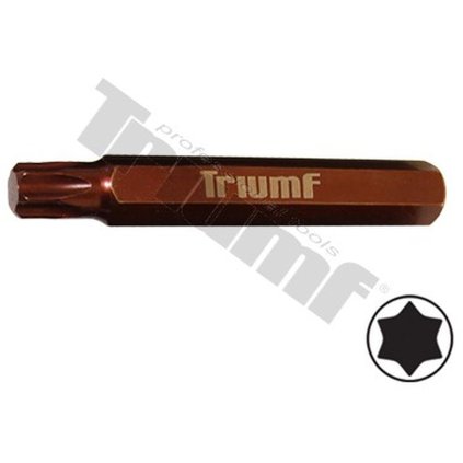 Bit Torx nevŕtaný, 10 mm driek, dĺžka 75 mm T50 TRIUMF