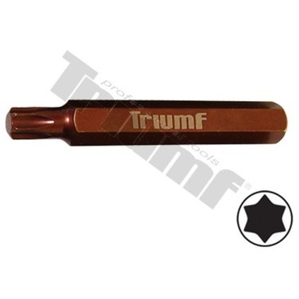 Bit Torx nevŕtaný, 10 mm driek, dĺžka 75 mm T45 TRIUMF T655