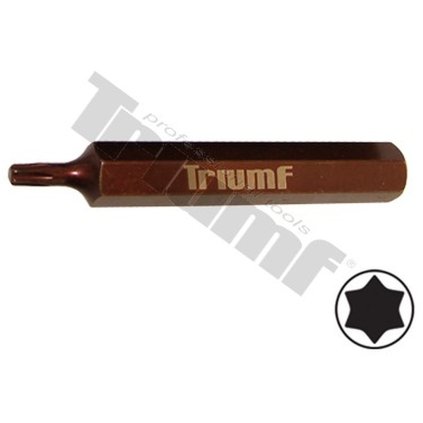 Bit Torx nevŕtaný, 10 mm driek, dĺžka 75 mm T20 TRIUMF