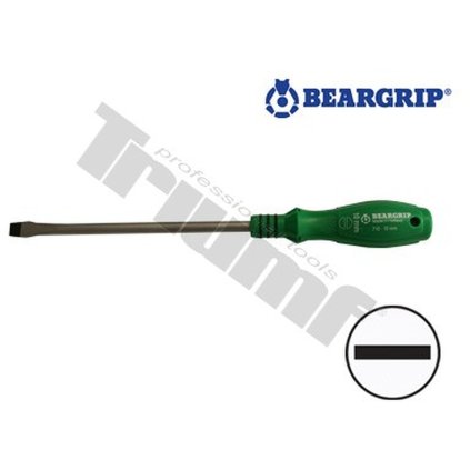 skrutkovač plochý séria 710-10x200 mm zelený+čierny oring, Beargrip xxx TRIUMF T31840