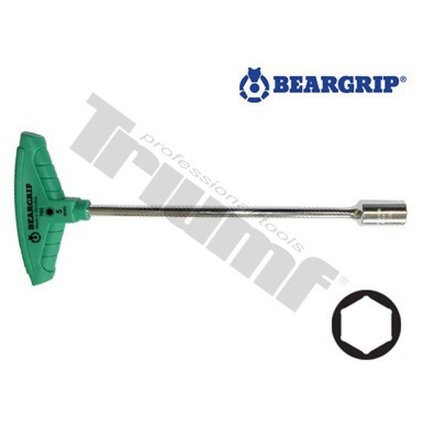 T-rukoväť s hlavicou 8mm x 230mm , séria 760 BEARGRIP xxx TRIUMF T31760