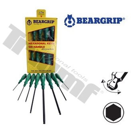 sada inbus skrutkovačov s guličkou 8 - dielna (2 - 10 mm), séria 2315, Beargr xxx TRIUMF T31912