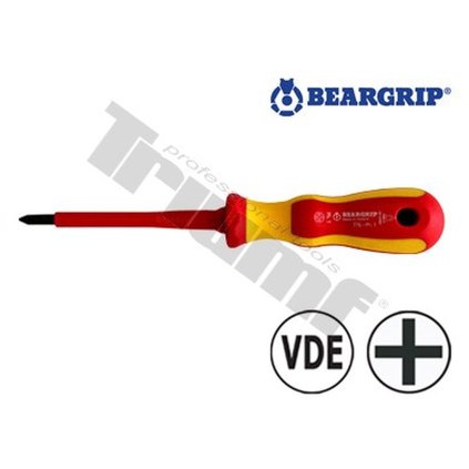 skrutkovač elektrikársky 2K séria 776 krížový PH3x150 mm izolovaný Beargrip xxx TRIUMF