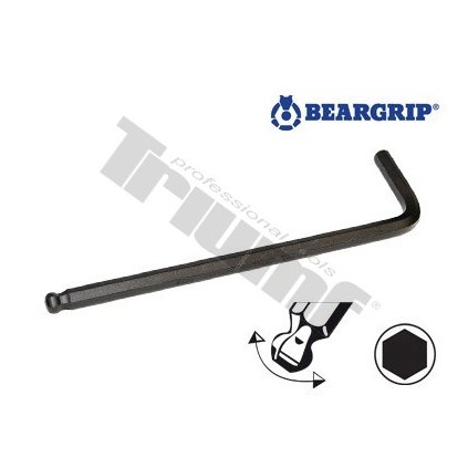 Kľúč inbus 8 mm "L" s guličkou, dlhý TRIUMF, balenie bulk.