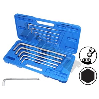 Sada inbusových kľúčov s guličkou - Maxi, 10 - dielna TRIUMF T13316