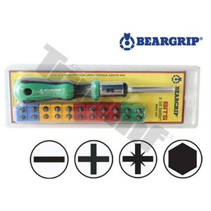 Račňový skrutkovač (2K 3012 + 22 bitov) séria 3027, Beargrip na blistry (B-T) TRIUMF T30542