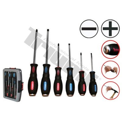 Sada úderových skrutkovačov KRAFTFORM PLUS 900 PL - PH, 6 - dielna. TRIUMF T5872