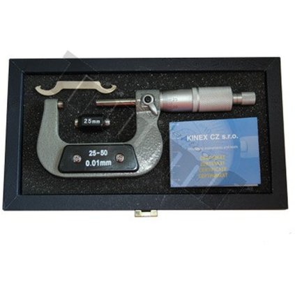 Strmeňový mikrometer 25-50 mm, 0,01, DIN 863