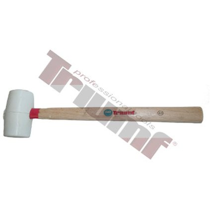 Kladivo gumené biele, súdkovitý tvar Priemer 60 mm TRIUMF T3180