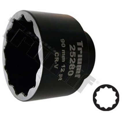 Hlavica 1" profil 12-hran 95mm, dĺžka 100mm TRIUMF T25200