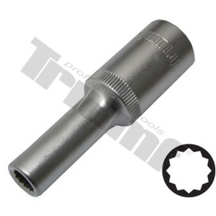 Hlavica 1/2" profil 12-hran predĺžená 16 mm TRIUMF T28797