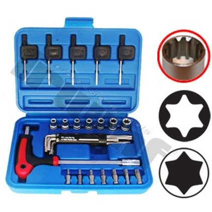 Sada hlavíc a kľúčov T-Profil, E-Profil,1/4", 27 - dielna null TRIUMF T13354