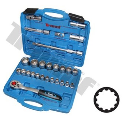 Gola sada 1/2" vstup, univerzálne hlavice, 27 - dielna TRIUMF T2423