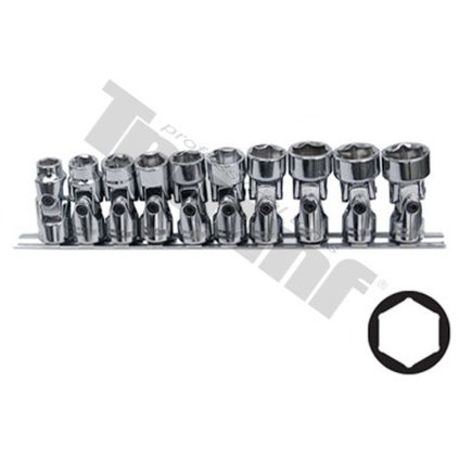 Sada kĺbových hlavíc "Pro-Torque" 3/8", 10 - dielna null TRIUMF T23279