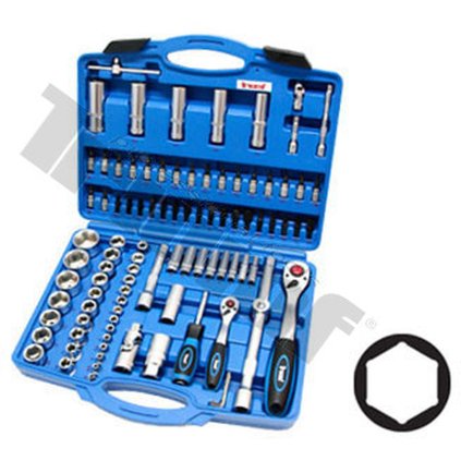 Gola sada 1/2", 1/4" 96 dielna, 6 hranné hlavice TRIUMF T27700