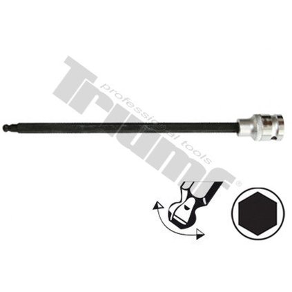 Nástrčný bit  s guličkou 1/2'', 6 mm, Imbus, extra dlhá, CRV, TRIUMF