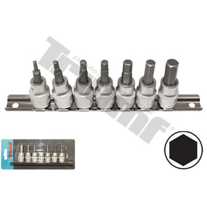 Sada Inbus bitov v 3/8" hlavici, 7 - dielna null TRIUMF