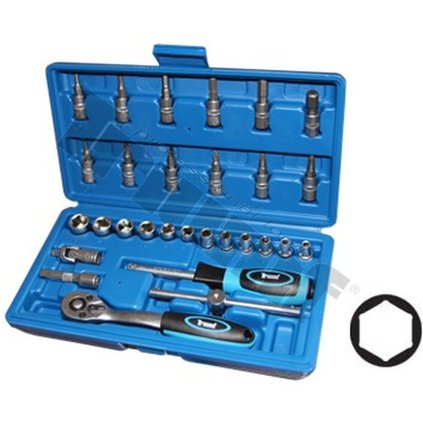 Gola sada 1/4”, 6-hranná, 29 dielna TRIUMF T34785