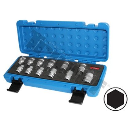 Sada 1/2" nadstavcov inbus na koľajnici, 12 dielna null TRIUMF T29707