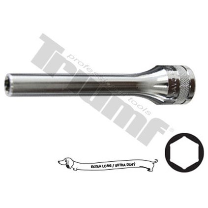 Extra predĺžená hlavica 1/2", 6-hran vstup, 10 x120 mm TRIUMF T33297