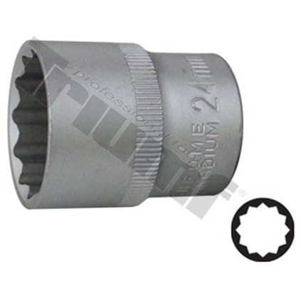 Hlavica 1/2" vstup, 12-hranná 24 mm TRIUMF T22454
