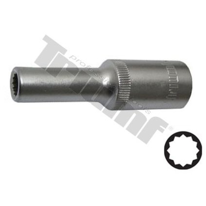 Hlavica 1/2" profil 12-hran predĺžená 30 mm TRIUMF T28811