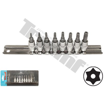 Sada torx nadstavcov 1/4", vŕtané 9 dielna null TRIUMF T35057