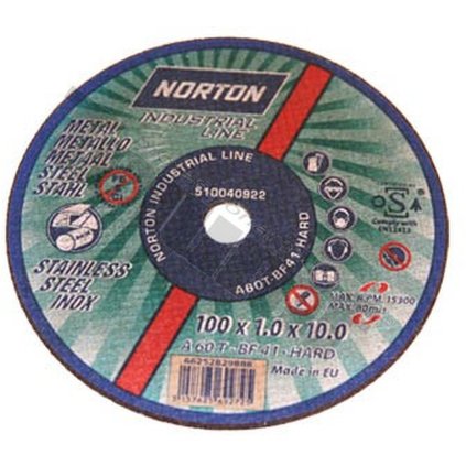 Kotúč rezný na oceľ 100x1x10 mm, 25 ks TRIUMF T26671