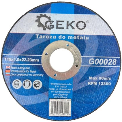 Rezný kotúč na kov 115x1.0 GEKO G00028