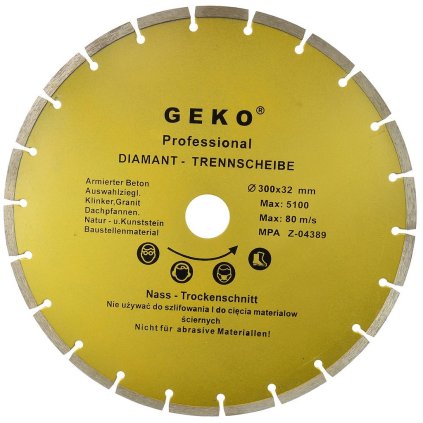 Kotúč diam.300mm segment.GEKO PROFI G00254