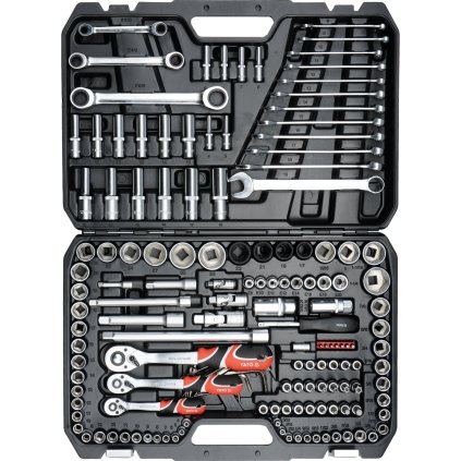 Gola sada 1/2", 3/8", 1/4" + príslušenstvo 150 ks YATO YT-38811